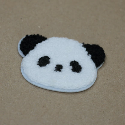 Cute Panda Embroidered Iron-On Patches 2pk