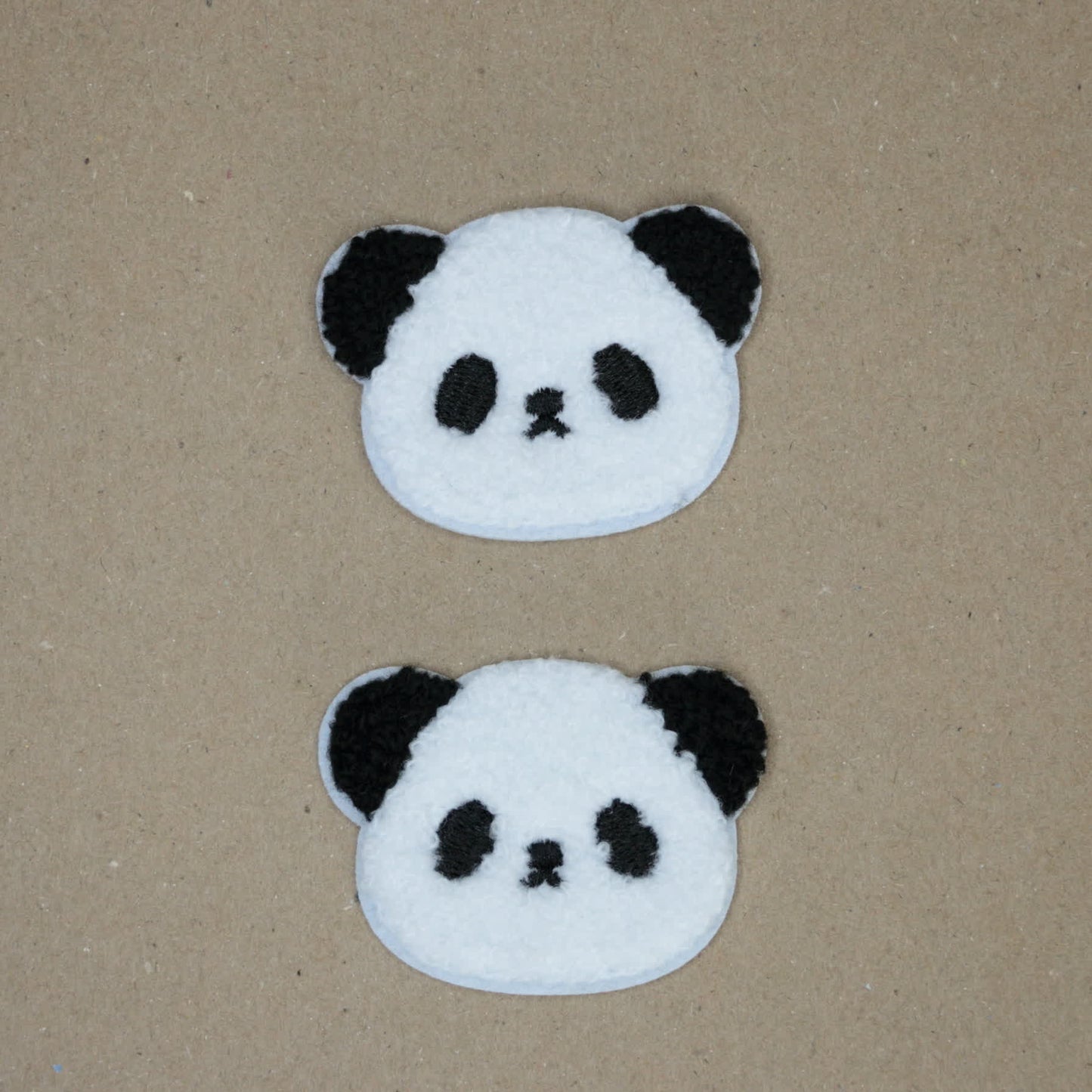 Cute Panda Embroidered Iron-On Patches 2pk