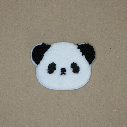 Cute Panda Embroidered Iron-On Patches 2pk
