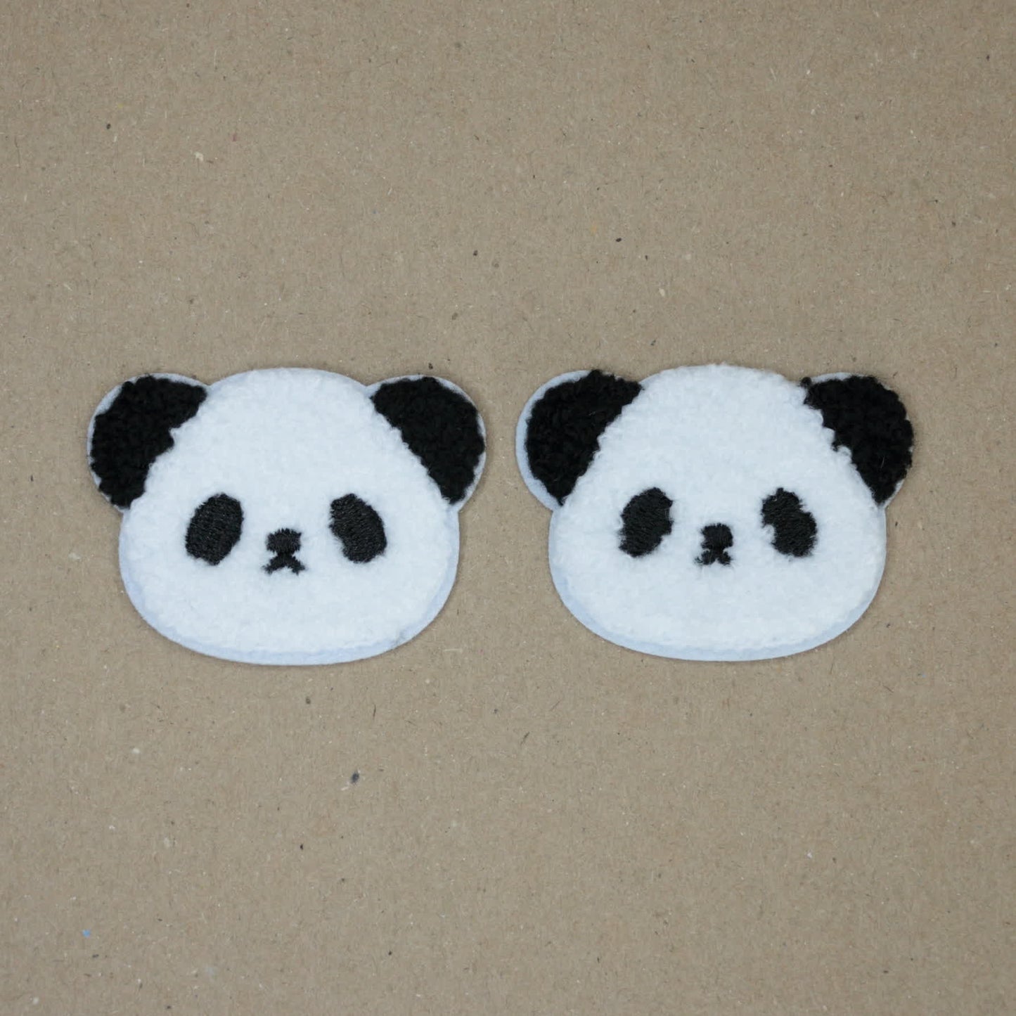 Cute Panda Embroidered Iron-On Patches 2pk