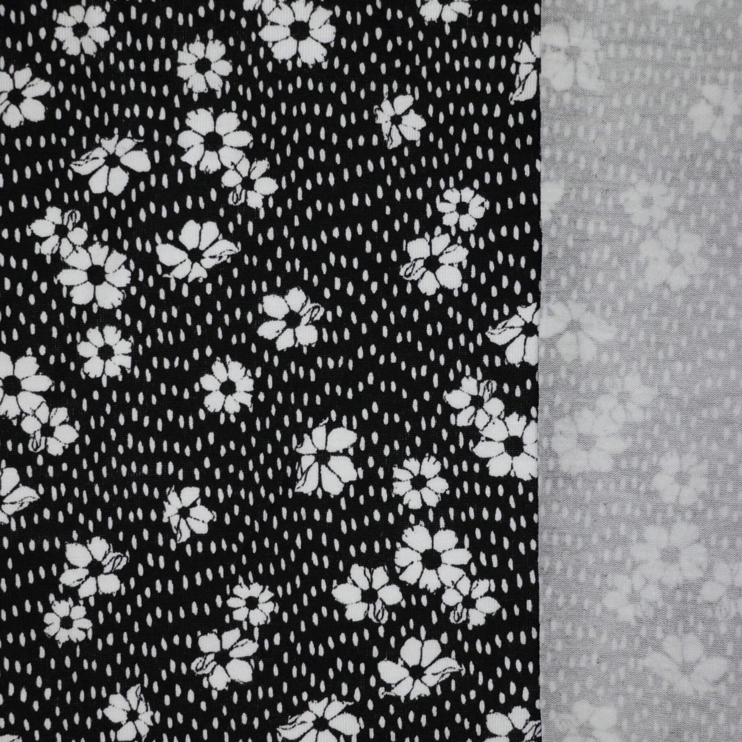 Daisy Drift Cotton Jersey per/metre