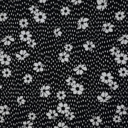 Daisy Drift Cotton Jersey per/metre