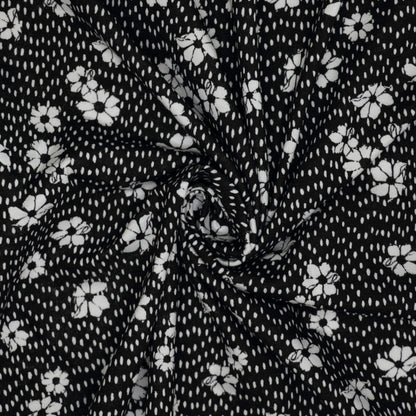 Daisy Drift Cotton Jersey per/metre