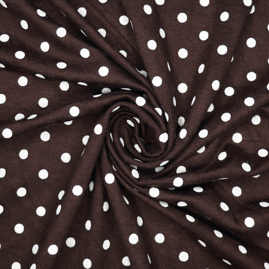 Dark Brown Polka Dot Jersey 1m