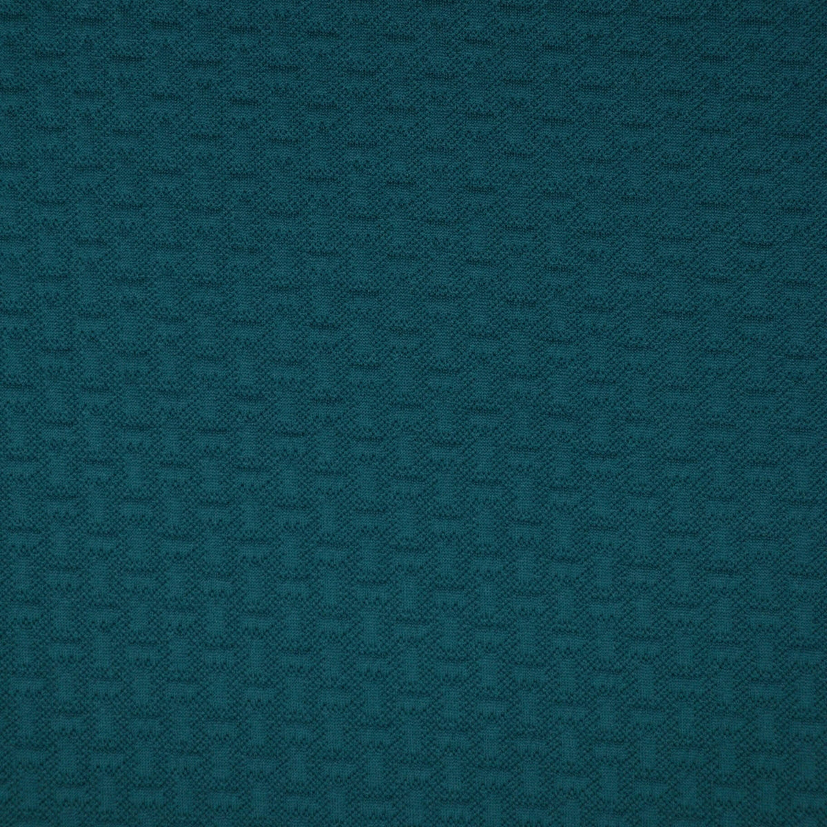 Deep Teal Jacquard Jersey per/metre