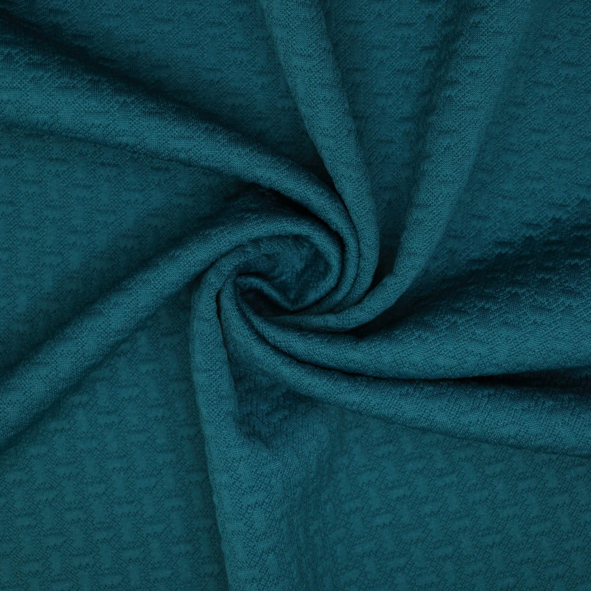 Deep Teal Jacquard Jersey per/metre