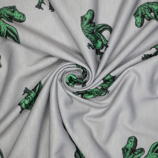 Dinosaur Grey Jersey 1m