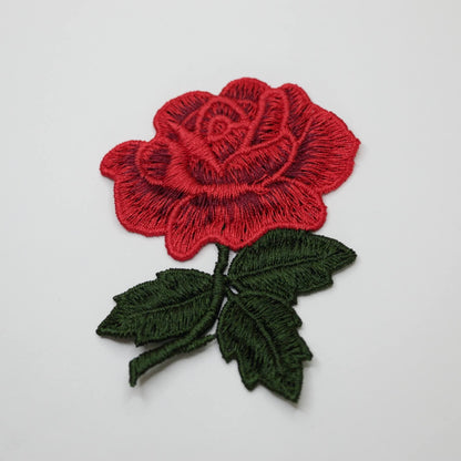 Embroidered Rose Flower Sew-On Appliques 2pk