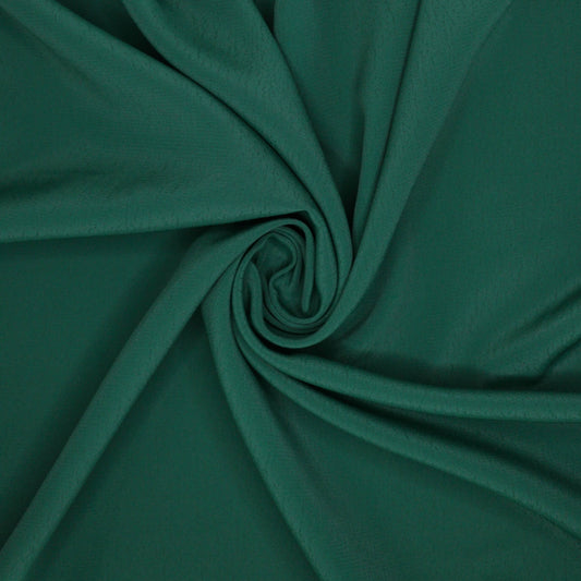 Forest Green Marocain Crepe per/metre