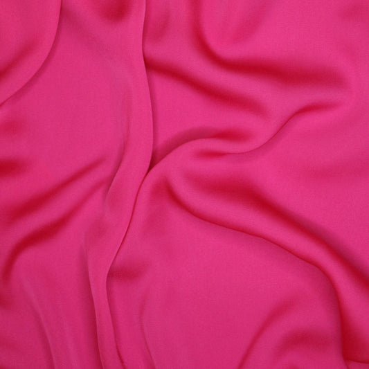 Fuchsia Satin Acetate Rayon per/metre