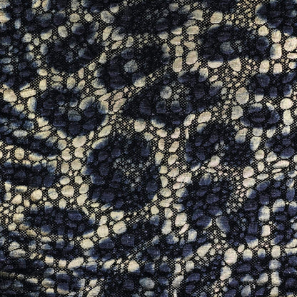 Gold Leopard/Croc Foil Lightweight Jersey per/metre