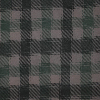 Green & Black Plaid Chiffon per/metre