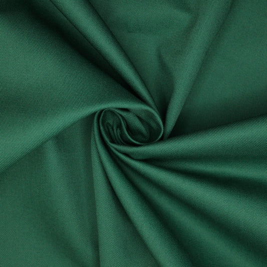 Green Cotton Blend Twill per/metre