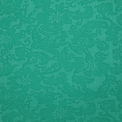 Green Floral Embossed Jacquard 1m