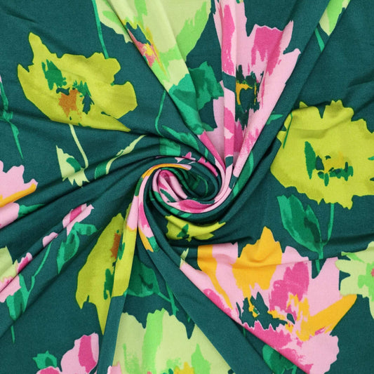 Green Floral ITY per/metre