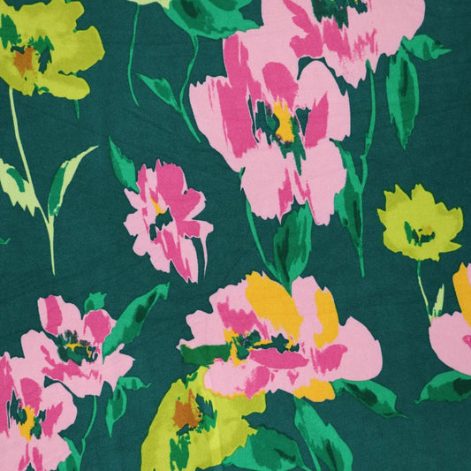 Green Floral ITY per/metre