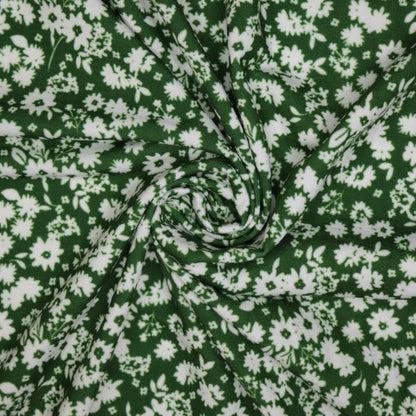 Green Floral Jersey 1m