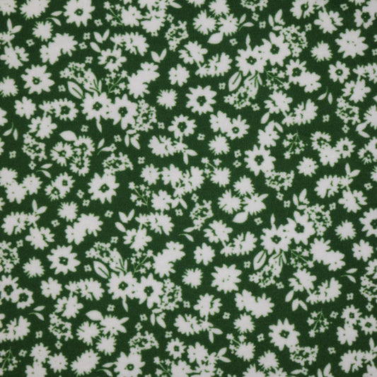 Green Floral Jersey 1m