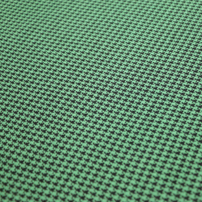 Green Houndstooth Jacquard Jersey 1m