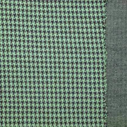 Green Houndstooth Jacquard Jersey 1m