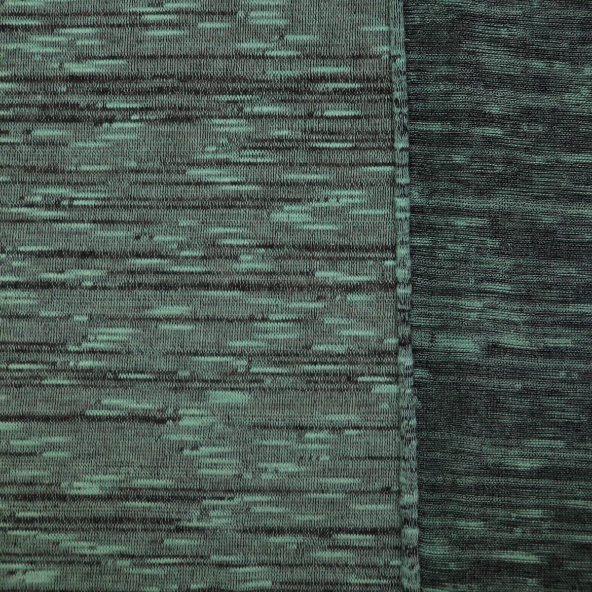 Green Marled Knit Jersey per/metre