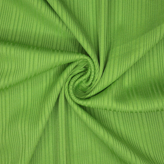 Apple Green Ribbed Jersey 1m