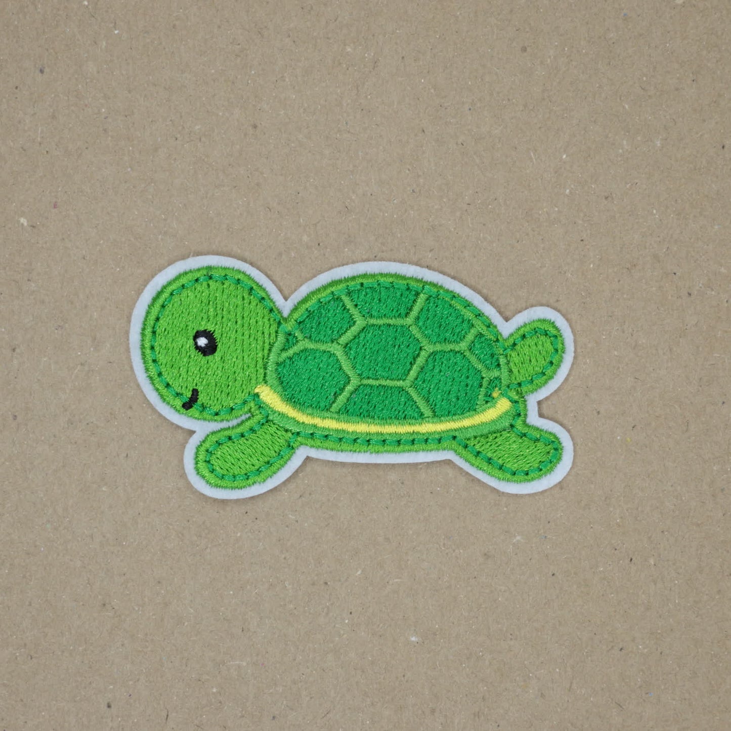 Green Turtle Embroidered Iron-On Patches 2pk