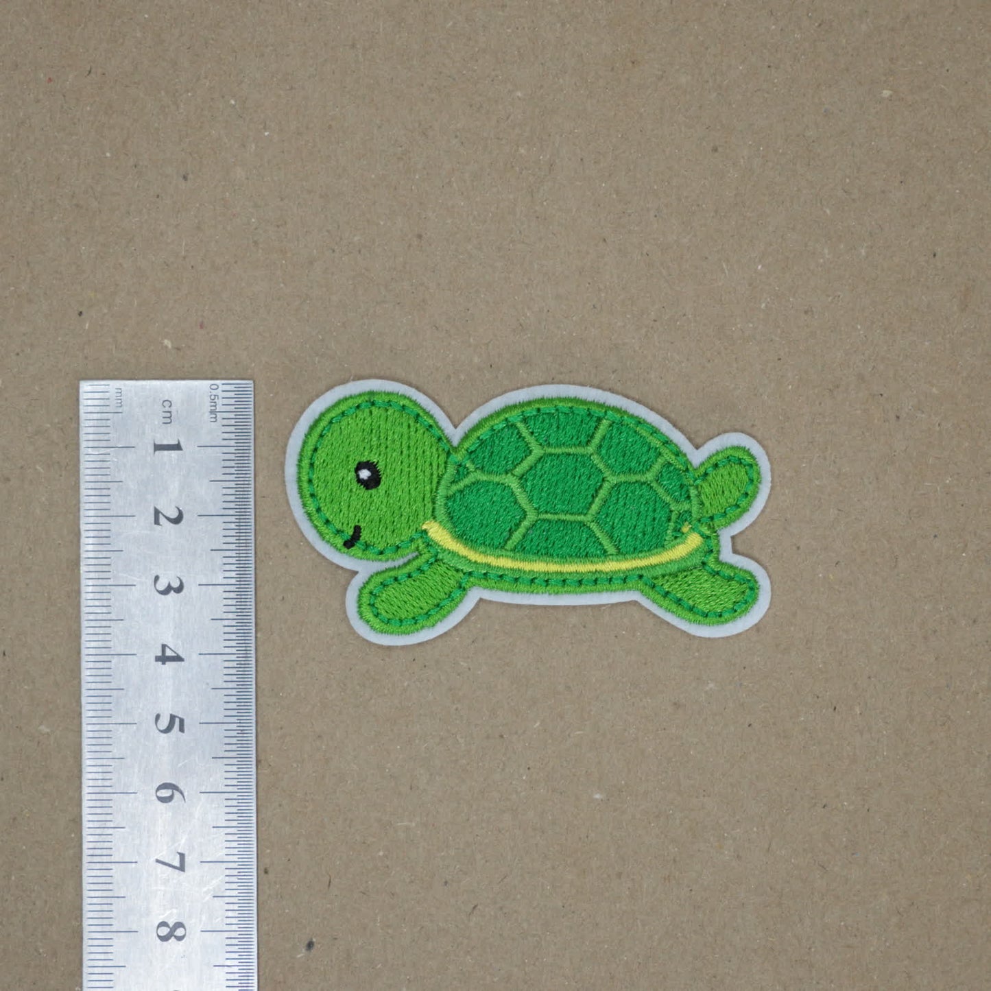 Green Turtle Embroidered Iron-On Patches 2pk