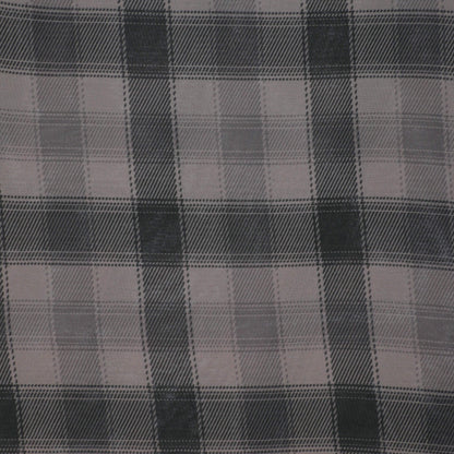 Grey & Black Plaid Chiffon per/metre