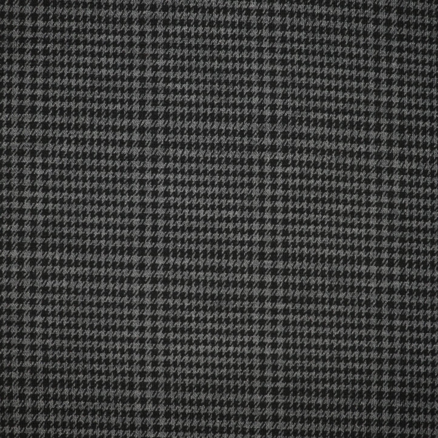 Black/Grey Houndstooth Check Ponte 1m