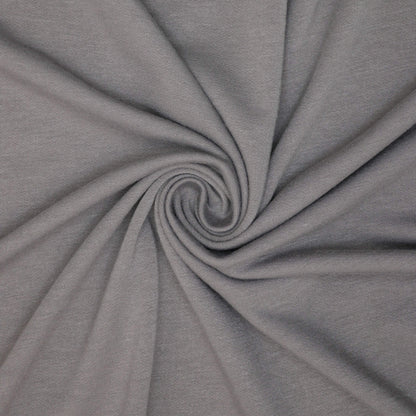 Grey Loopback Jersey per/metre