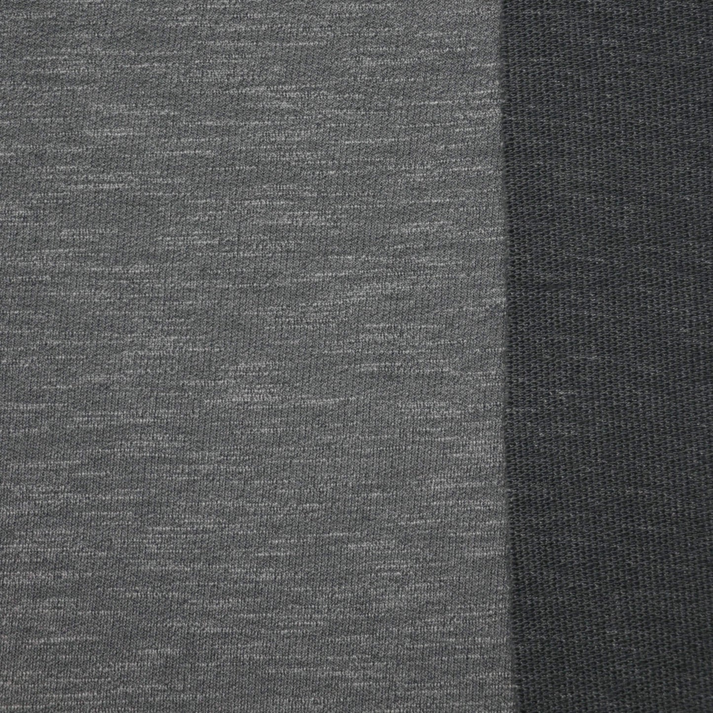 Grey Melange Loopback Jersey 1m