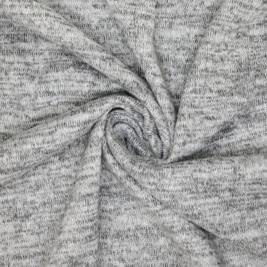 Grey Melange Pepper Knit Jersey 1m
