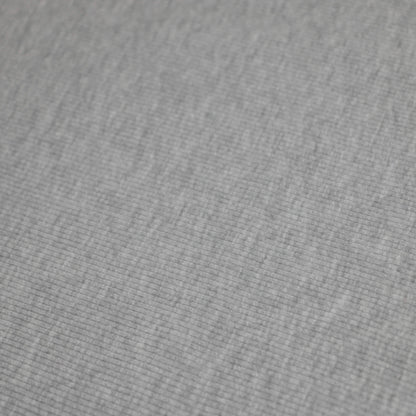 Grey Ribbed Cotton Jersey 1m