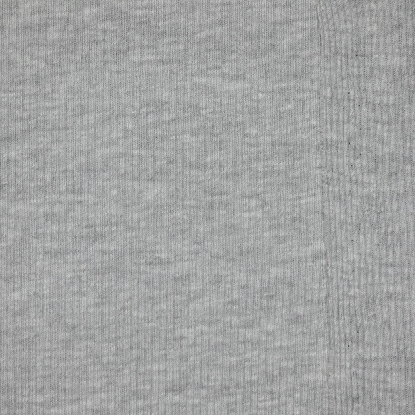 Grey Ribbed Cotton Jersey 1m