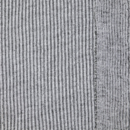 Grey Ribbed Knit Jersey 1m