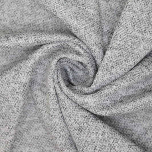 Grey Speckled Knit Jersey 1m