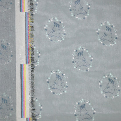 Grey Wolves Chiffon 1m