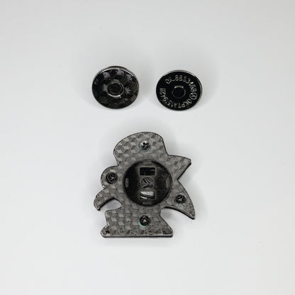 Gunmetal Beak Doctor Magnetic Bag Closure