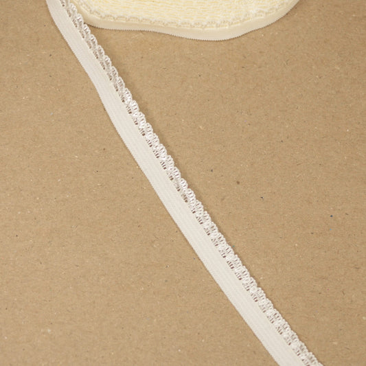 Ivory Shell Picot Elastic 10mm x 3m