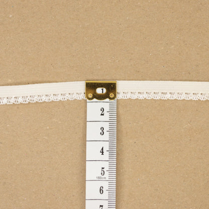 Ivory Shell Picot Elastic 10mm x 3m