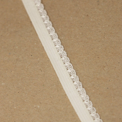 Ivory Shell Picot Elastic 10mm x 3m