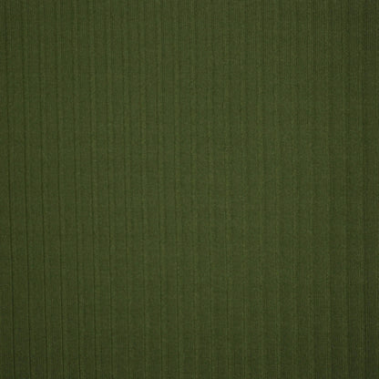 Kalki Green Ribbed Knit Jersey per/metre