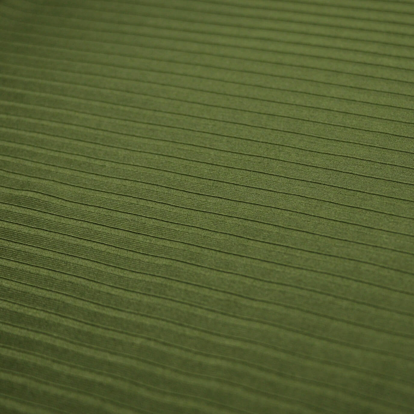 Kalki Green Ribbed Knit Jersey per/metre