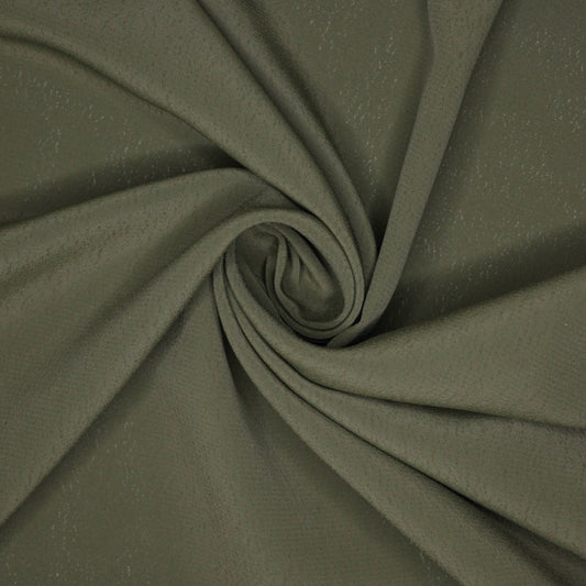 Khaki Marocain Crepe per/metre