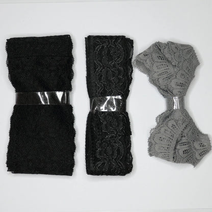Assorted Lace Trim Stretch & Non-Stretch Mix Bundle 30m