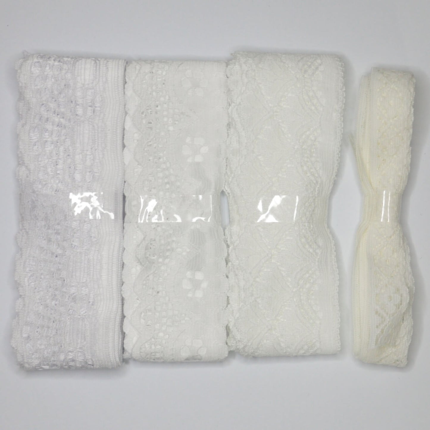 Assorted Lace Trim Stretch & Non-Stretch Mix Bundle 30m