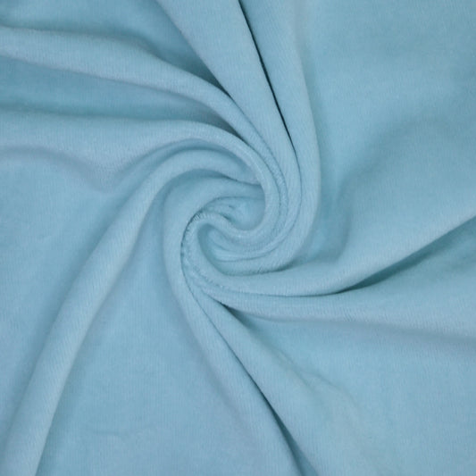 Light Blue Velour per/metre