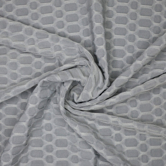 Light Grey Honeycomb Jersey 1m