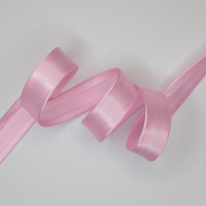 Light Pink Satin Folded Bias-Binding per/metre
